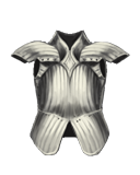 Striated Silver Breastplate