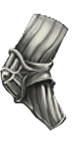 Striated Silver Arm Guard
