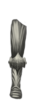 Striated Silver Leg Guard