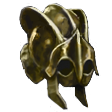 Ridged Hardened Brass Helm