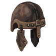 Leather Lined Studded Helm