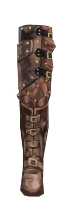 Strap Fitted Studded Leather Leg