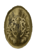 Ornate Ancient Copper Ovaline