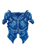 Blue Crystalline Breastplate