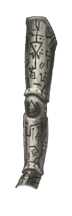 Runed Steel Legging