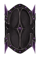 Amethyst Spiked Dragonbone Shield