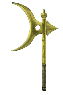 Gold Hollowed Crescent