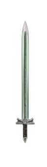 Emerald Enchanted Broadsword